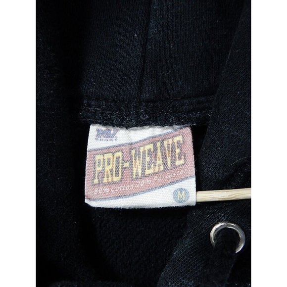 Air Force‎ Falcons PRO WEAVE Vintage Hoodie Sweatshirt (Men's Medium) Black - Picture 3 of 10